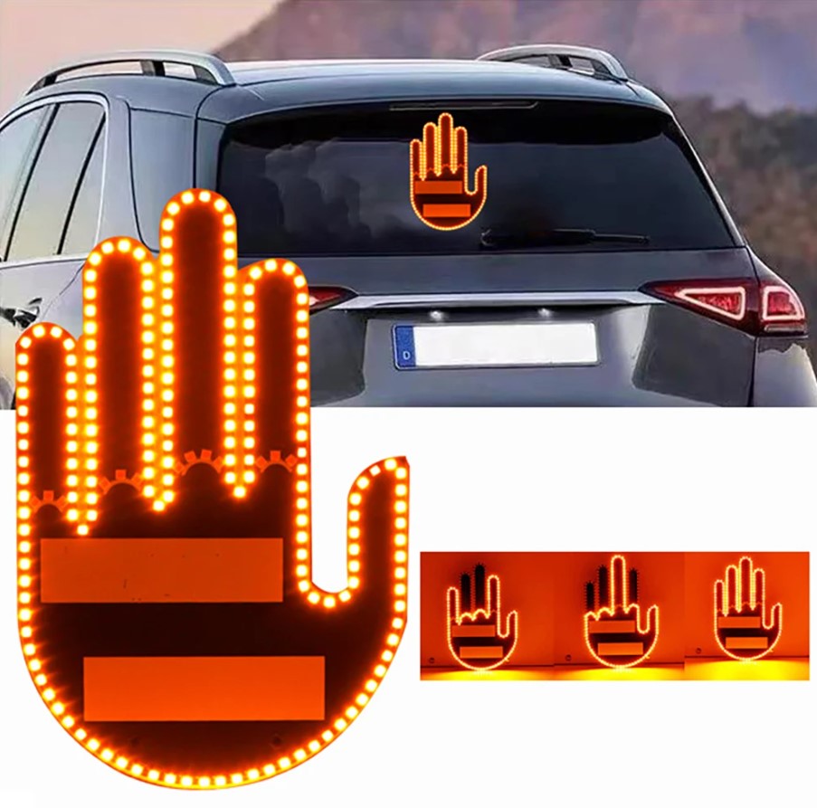 SEÑAL DE MANO LED PARA AUTO