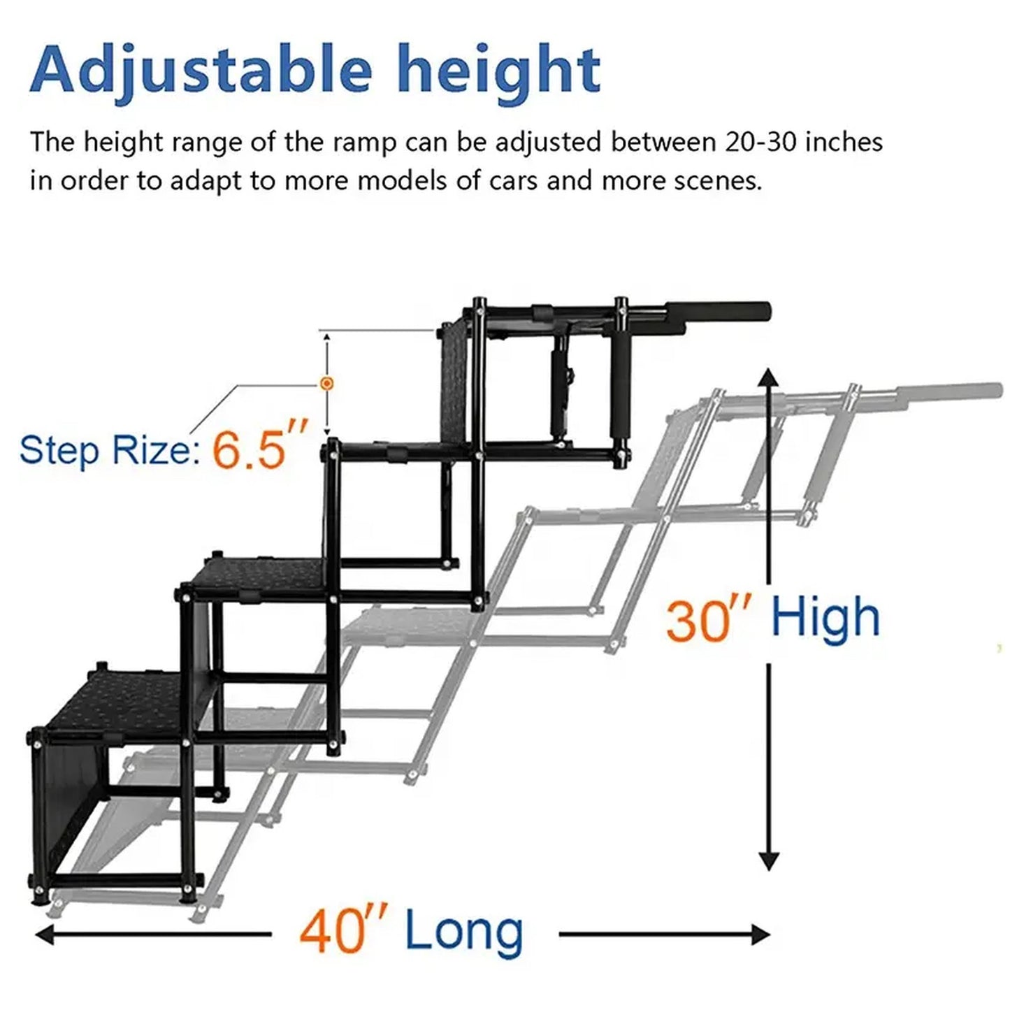 ESCALERA PARA MASCOTAS PLEGABLE Y DESMONTABLE